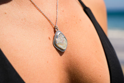 Chunky Abalone Frame Pendant