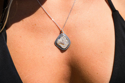 Chunky Abalone Frame Pendant
