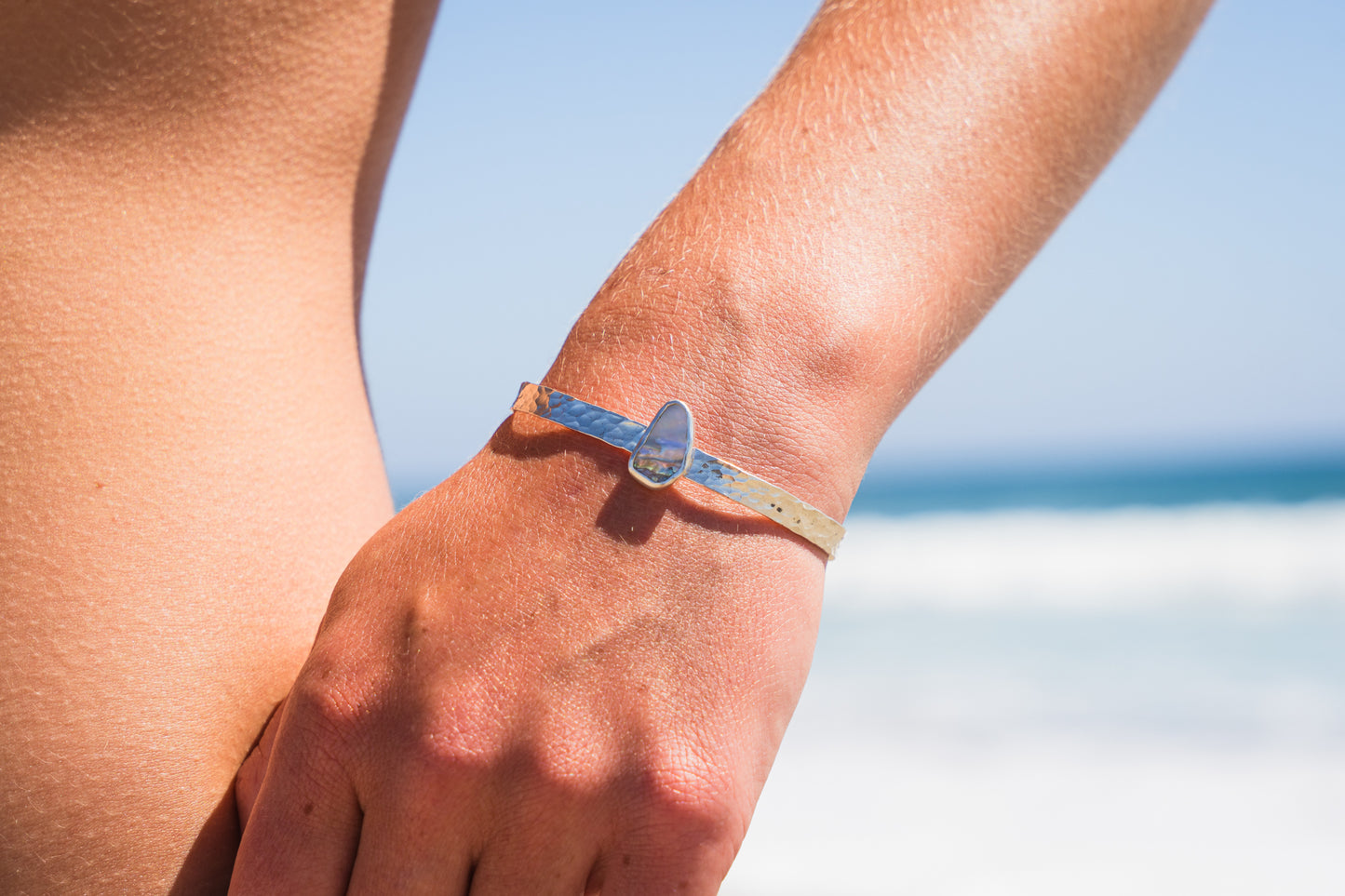 Abalone Adjustable Cuff