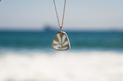 Sun Rays & Waves Sea Glass Necklace